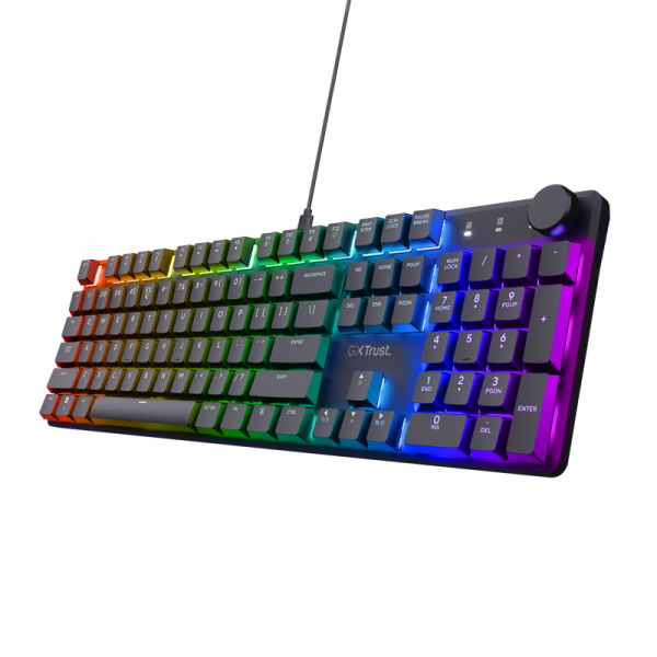 Tastatura mecanica Trust GXT 866 Torix cu fir, swtich linear, - imagine 5