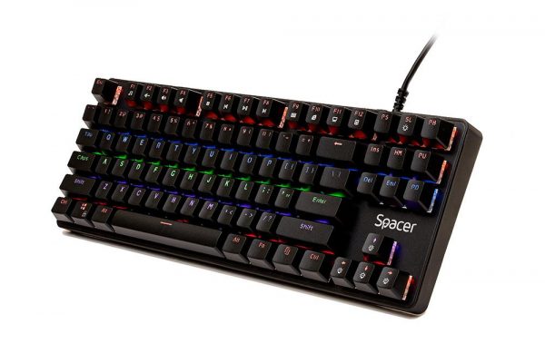 Tastatura Mecnaica Spacer SPKB-MK-IMMORTAL cu fir, USB, switch-uri mecanice albastre, - imagine 4