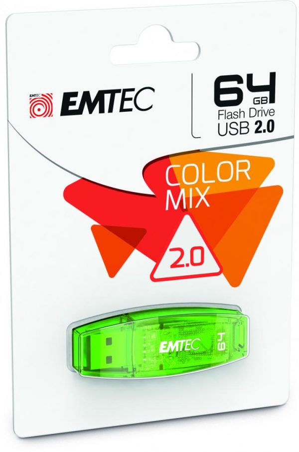 Memorie USB Flash Drive Emtec 64GB Color Mix, USB 2.0