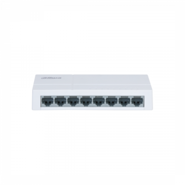Switch Dahua 8 porturi Unmanaged, PFS3008-8ET-L, Interfata: 8 x 10/100