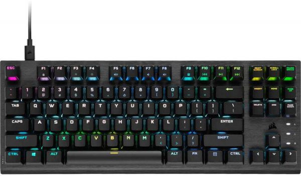 Tastatura Gaming Mecanica CORSAIR K60 PRO TKL RGB TENKEYLESS, Optical,