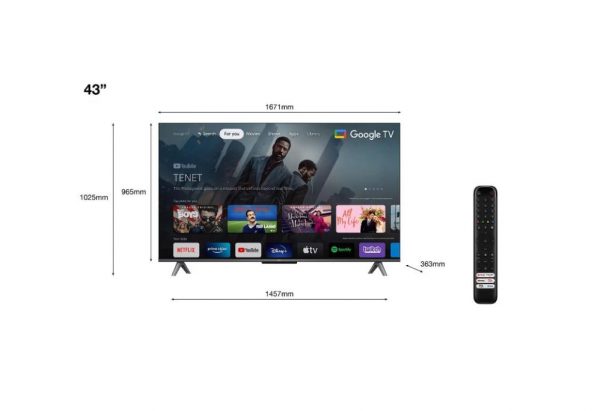 Televizor TCL QLED 770 Series 43C645 televizor 109,2 cm (43") - imagine 3