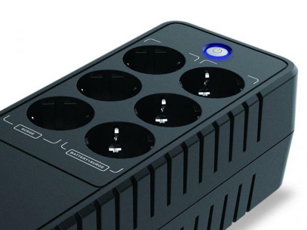 Conceptronic ZEUS05E 650VA 360W UPS, Schuko x 6 (3x surge - imagine 5