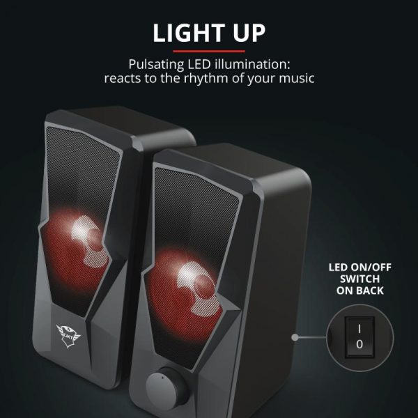Boxe Stereo Trust GXT 610 Argus, 10W, rosu - imagine 9