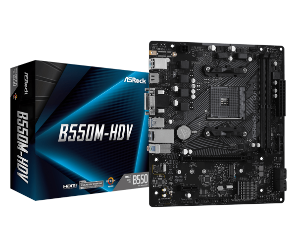 Placa de baza ASRock B550M-HDV, Socket AM4 - imagine 3