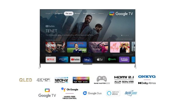 Televizor TCL QLED 85C735, 216 cm (85"), Smart Google TV, - imagine 3