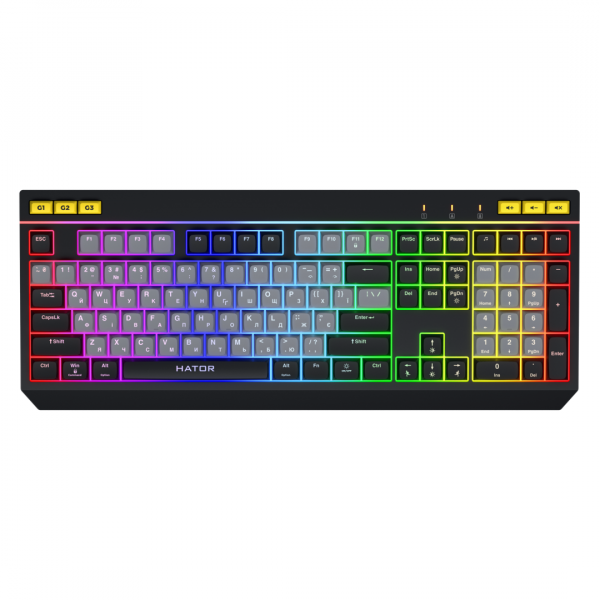 Tastatura mecanica cu fir Hator Icefall, conectivitate USB, polling rate