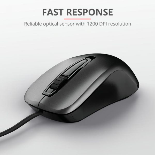 Mouse Trust Carve, USB Mouse, negru - imagine 7