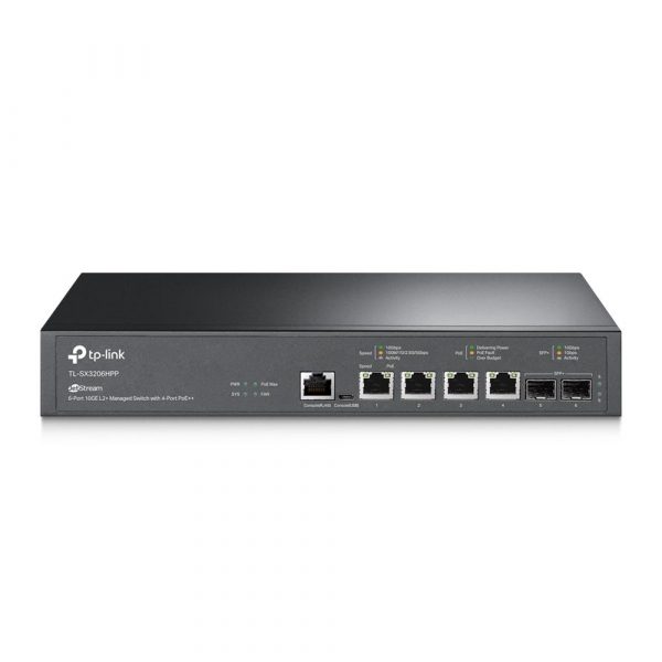 "JetStream™ 4-Port 10GBase-T and 2-Port 10GE SFP+ L2+ Managed Switch