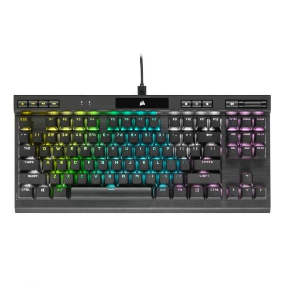 Tastatura Gaming Mecanica Corsair K70 RGB TKL Champion, RGB, USB-C,