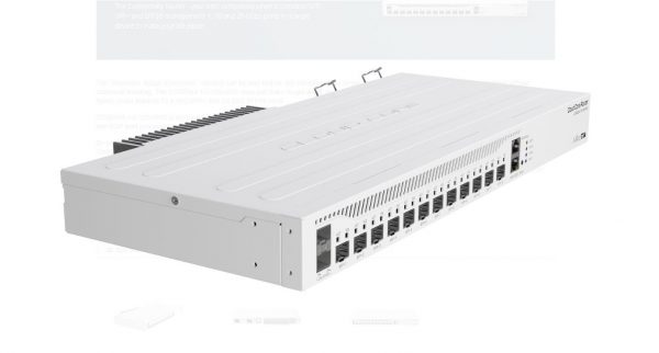 MikroTik Router de retea, CCR2004-1G-12S+2XS; Procesor: 1700 MHz, RAM: 4