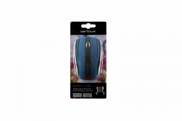 Mouse Serioux, Rainbow 400, fara fir, USB, senzor optic, distanta - imagine 5