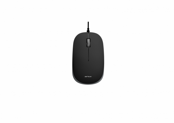 Mouse Serioux cu fir, optic, Noblesse 9800M, 1000dpi, negru-gri, ambidextru,