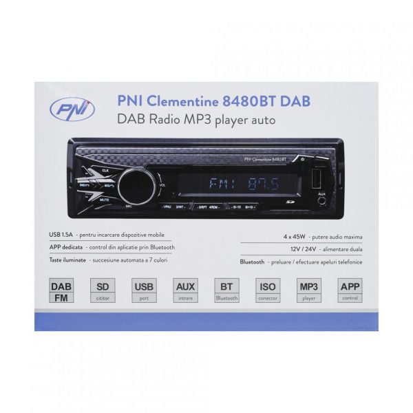 DAB si RDS radio MP3 player auto PNI Clementine 8480BT - imagine 10