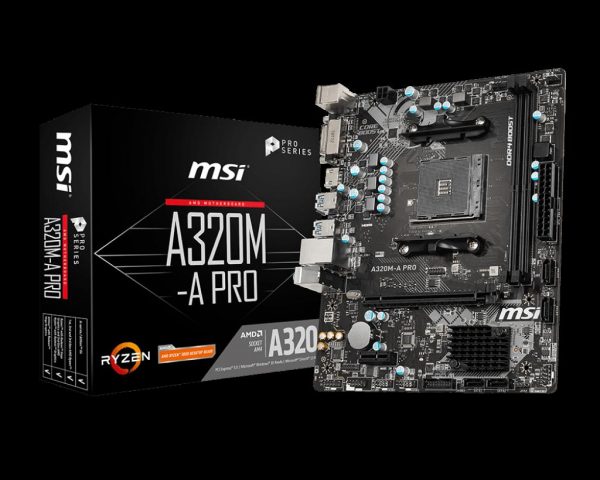 Placa de baza MSI A320M-A PRO, Socket AM4