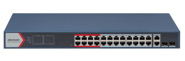 Switch 24 porturi Hikvision DS-3E1326P-EI(B), L2, Smart Managed, 24 ×