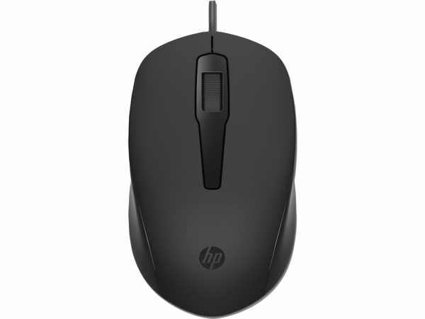 HP Mouse USB-A wired, black, 3 buttons, ambidextrous, up to