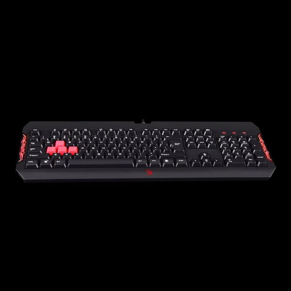 Tastatura A4Tech Bloody Q100 cu fir, US layout, neagra - imagine 5