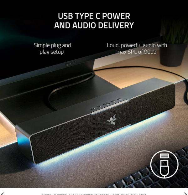 Razer Leviathan V2 X   TECHNICAL SPECIFICATIONS  FREQUENCY - imagine 3