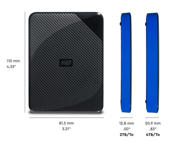 HDD Extern WD Gaming drive PS4, 4TB, negru, USB 3.0 - imagine 8
