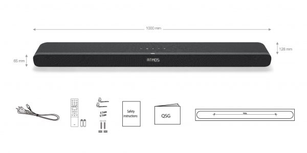 Soundbar TCL TS8111, 260w, 2.1 canale, Difuzor central + subwoofer, - imagine 5