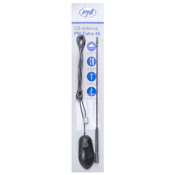 Antena CB PNI Extra 45, cu magnet inclus, lungime 45 - imagine 3