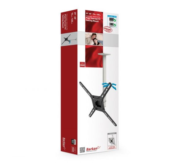 ﻿Suport TV de perete, Barkan 3500.W, Fix, 29"- 65", VESA - imagine 4