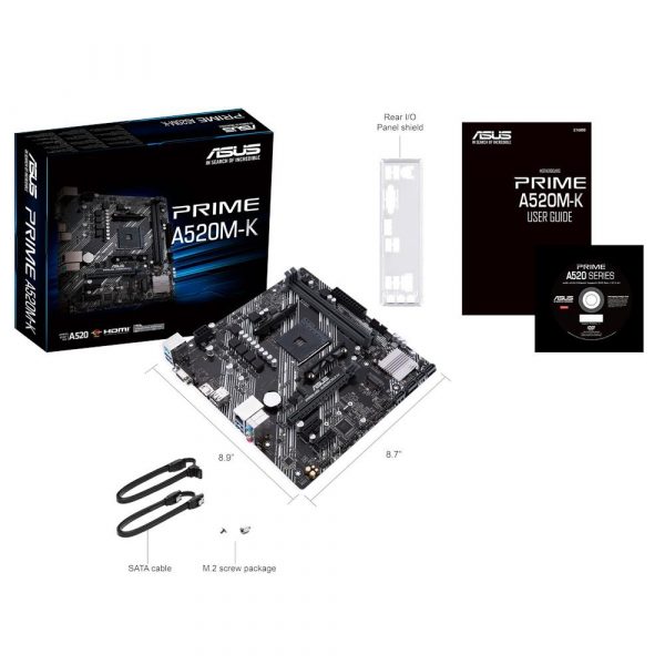 Placa de baza Asus PRIME A520M-K, Socket AM4 - imagine 3