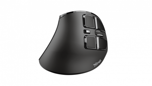 Mouse Trust Voxx, Rechargeable Ergonomic Wireless, negru - imagine 4
