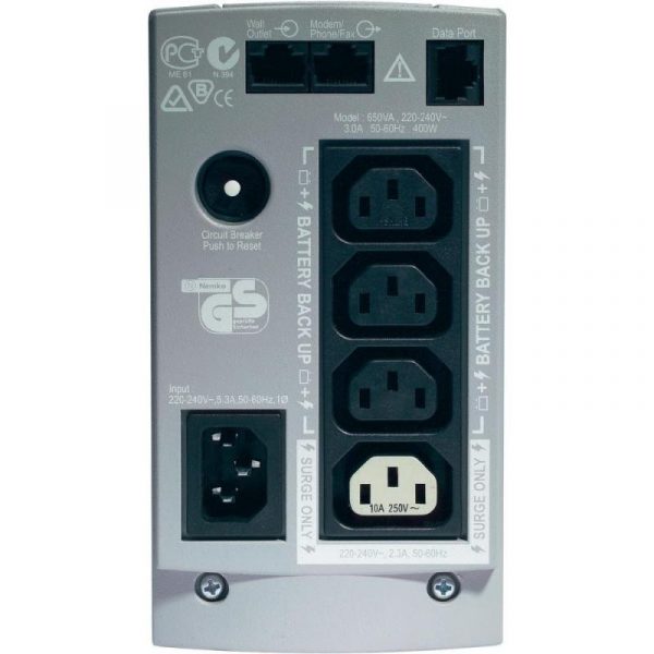 UPS APC Back-UPS CS stand-by 650VA / 400W 4 conectori - imagine 3