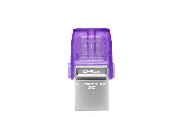 Memorie USB Flash Drive Kingston 64GB DT MicroDuo, USB 3.0, - imagine 3