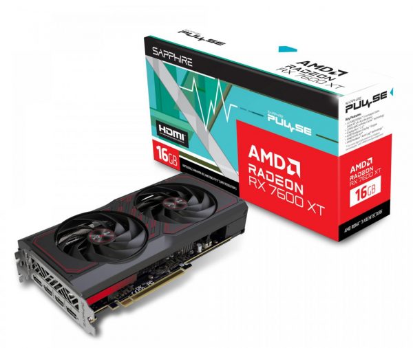 Placa Video SAPPHIRE PULSE AMD RADEON RX7600 XT 16GB GDDR6