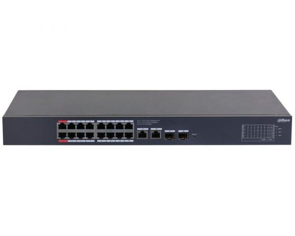 Switch Dahua 18 porturi, gigabit, 2 porturi SFP, 16 porturi - imagine 4
