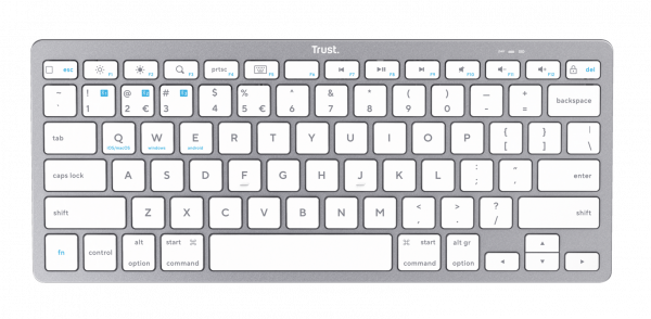 Tastatura Trust Wireless, numar taste 85, alb - imagine 4