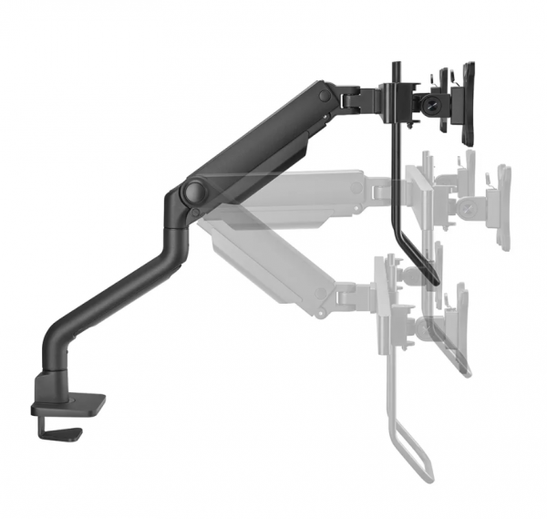 Brat dublu monitor Neomounts DS75S-950BL2; pentru display-uri cu diagonale 17"-32", - imagine 4