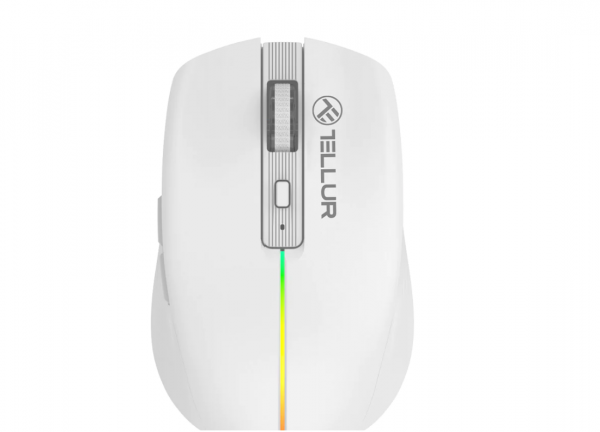 Mouse wireless Tellur Silent Click, interfata USB, rezolutie 1600 DPI,