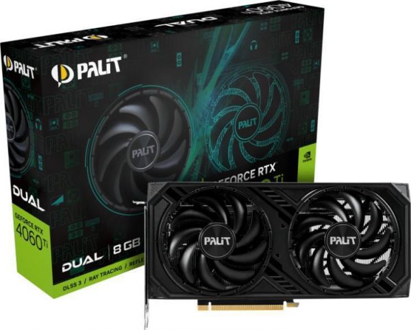 Placa video Palit GeForce RTX 4060 Ti DUAL 8GB GDDR6