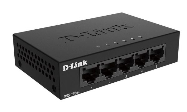 D-Link Switch DGS-105GL, 5 porturi Gigabit, Capacity 10Gbps, desktop, faramanagement, - imagine 4
