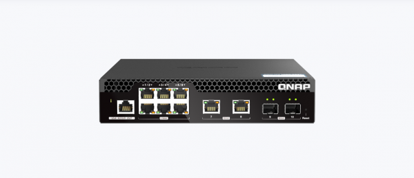 Switch QNAP M2106R CPU Marvell 98DX2528, 6 porturi 2.5Gbps, 2