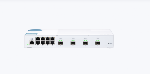 Switch QNAP M408S CPU Marvell 98DX3236, 8 porturi 1Gbps, 4 - imagine 3