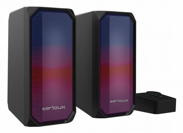 Boxe gaming 2.0 Serioux Kyro RGB, Functie Dual Mode Bluetooth, - imagine 3