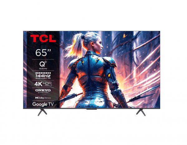 Televizor TCL QLED 65T8B, 164 cm, Smart Google TV, 4K