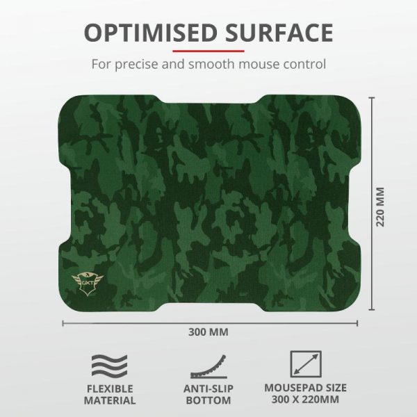 Mouse Trust GXT 781 Rixa Camo, Gaming Mouse, verde militar - imagine 8