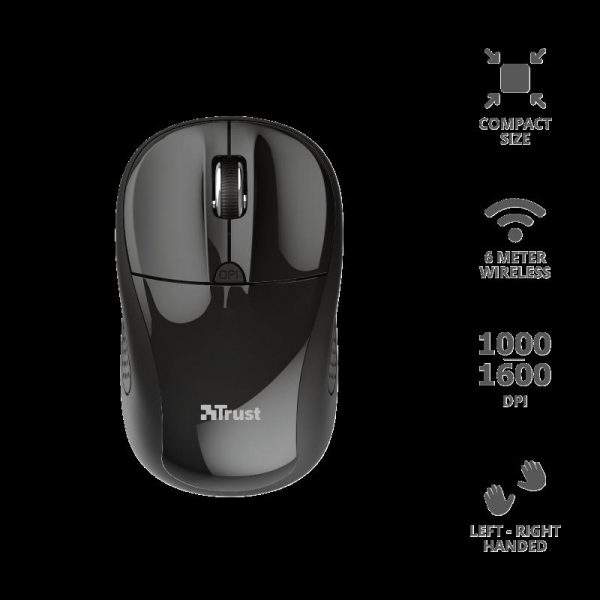 Mouse Trust Primo, Wireless, black - imagine 3