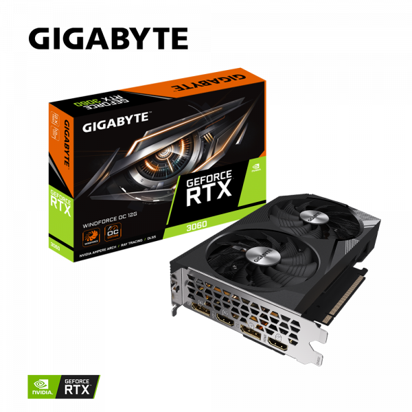 Placa video Gigabyte GeForce RTX 3060 WINDFORCE OC 12G rev.2
