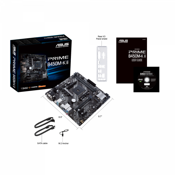 Placa de baza Asus PRIME B450M-K II, Socket AM4 - imagine 4