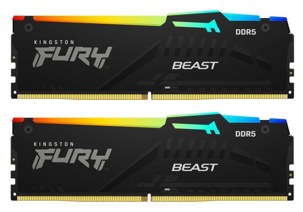 Memorie RAM Kingston FURY Beast RGB 64GB DDR5 6000MHz CL30