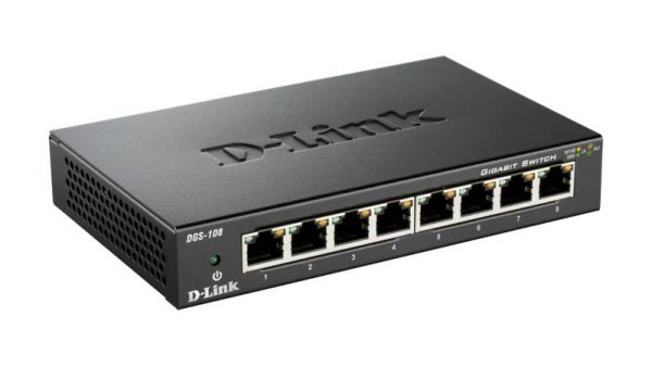 Switch D-Link DGS-108, 8 port, 10/100/1000 Mbps - imagine 3