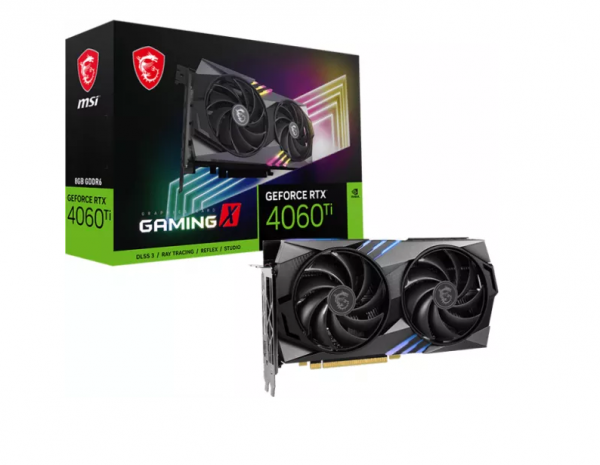 Placa video MSI GeForce RTX 4060Ti GAMING X 8GB, GDDR6,