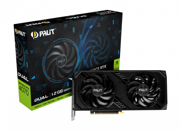 Placa Video PALIT GEFORCE RTX 4070 DUAL 12GB GDDR6 192 - imagine 3